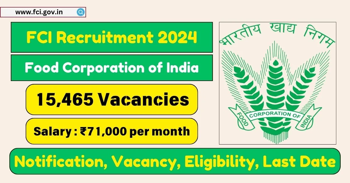 FCI Recruitment 2024