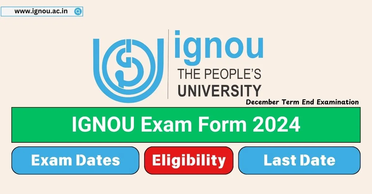 IGNOU Exam Form December 2024