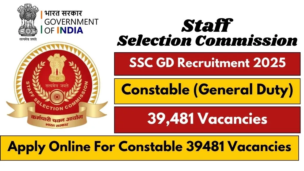 SSC GD Recruitment 2025